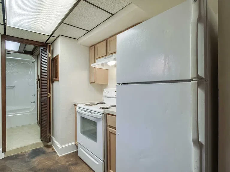 Downstairs kitchen before renovation